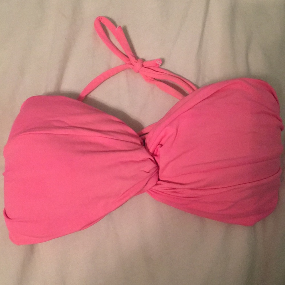 garage pink bathing suit top